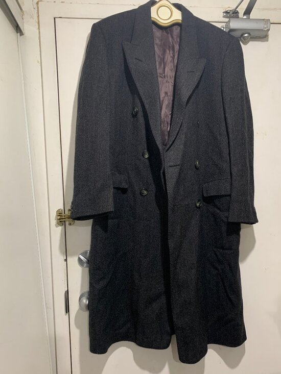 VINTAGE GARVEY'S MEN'S SHOP GENUINE WEST OF ENGLAND WOOL TRENCH COATS SIZE 42/L - Picture 6 of 15